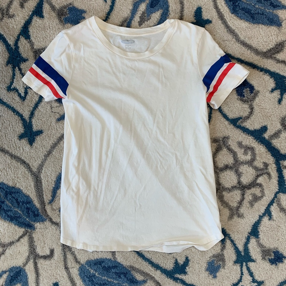 Old Navy creamy stripe cotton tee